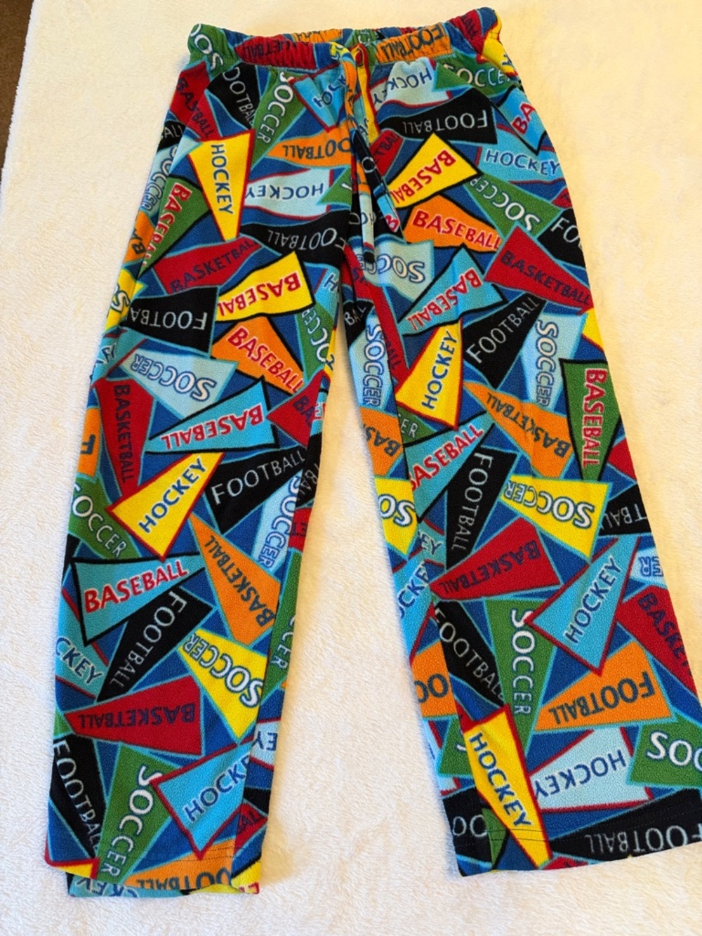 Melissa & Doug Multisport Fleece Joggers in Blue, Red, Yellow, Green